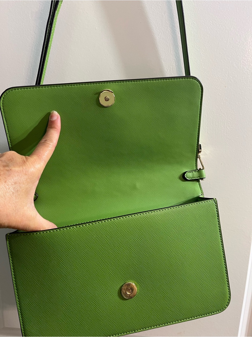 kate spade green crossbody with matching wallet - Picture 5 of 15